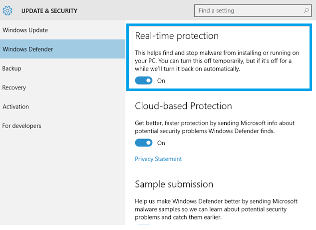 Steps to Enable and Use the Built in Windows Defender for Antivirus Protection on Your Windows 10