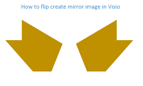 How to Create Mirror Image of a Shape in Visio