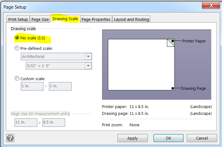 Visio Scale issue