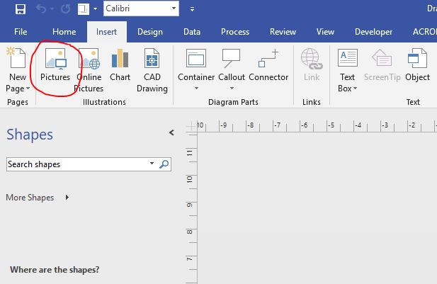 Visio Convert to shape