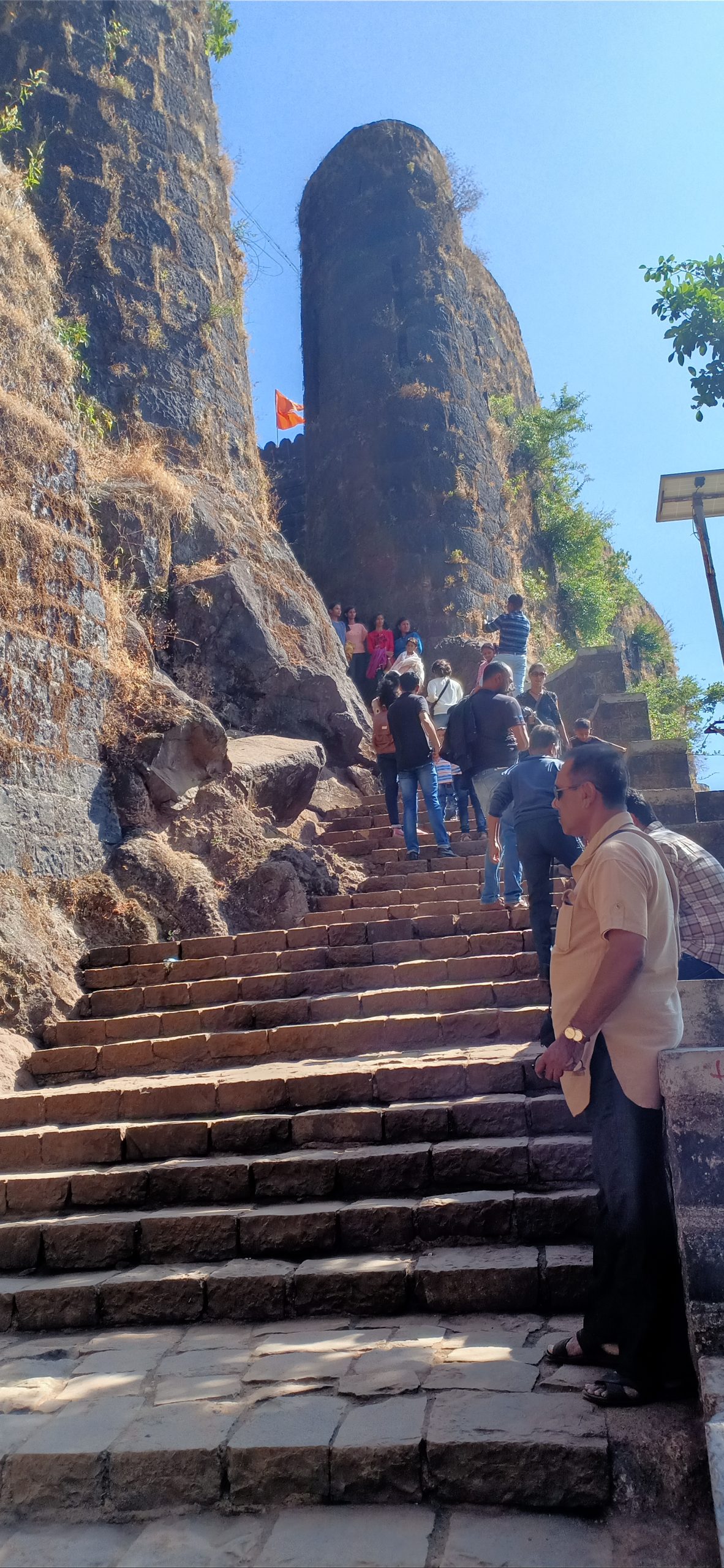 Steps to Pratapgad Fort