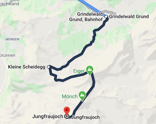 Zurich to Jungfraujoch