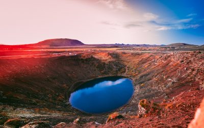 No Swimming at Kerid Crater!