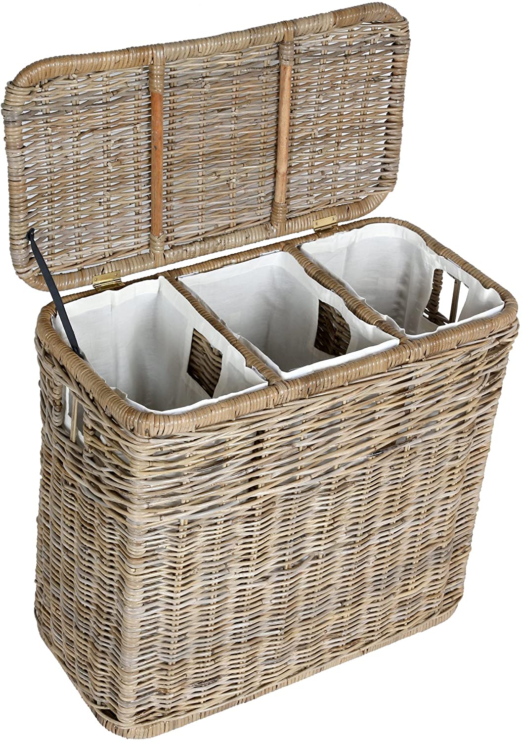 Wicker laundry baskets 
