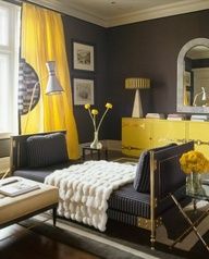 yellow and gray living room ideas