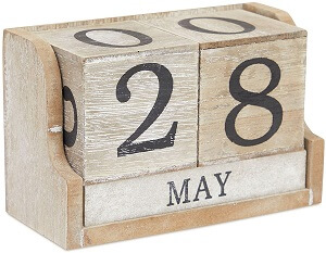 Rustic Calendar for Desk