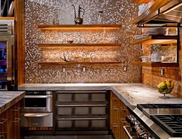 Copper Backsplash