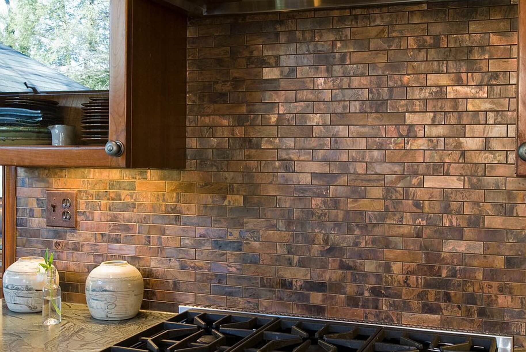 Copper Backsplash