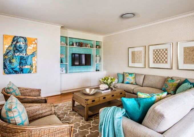 Turquoise living Room