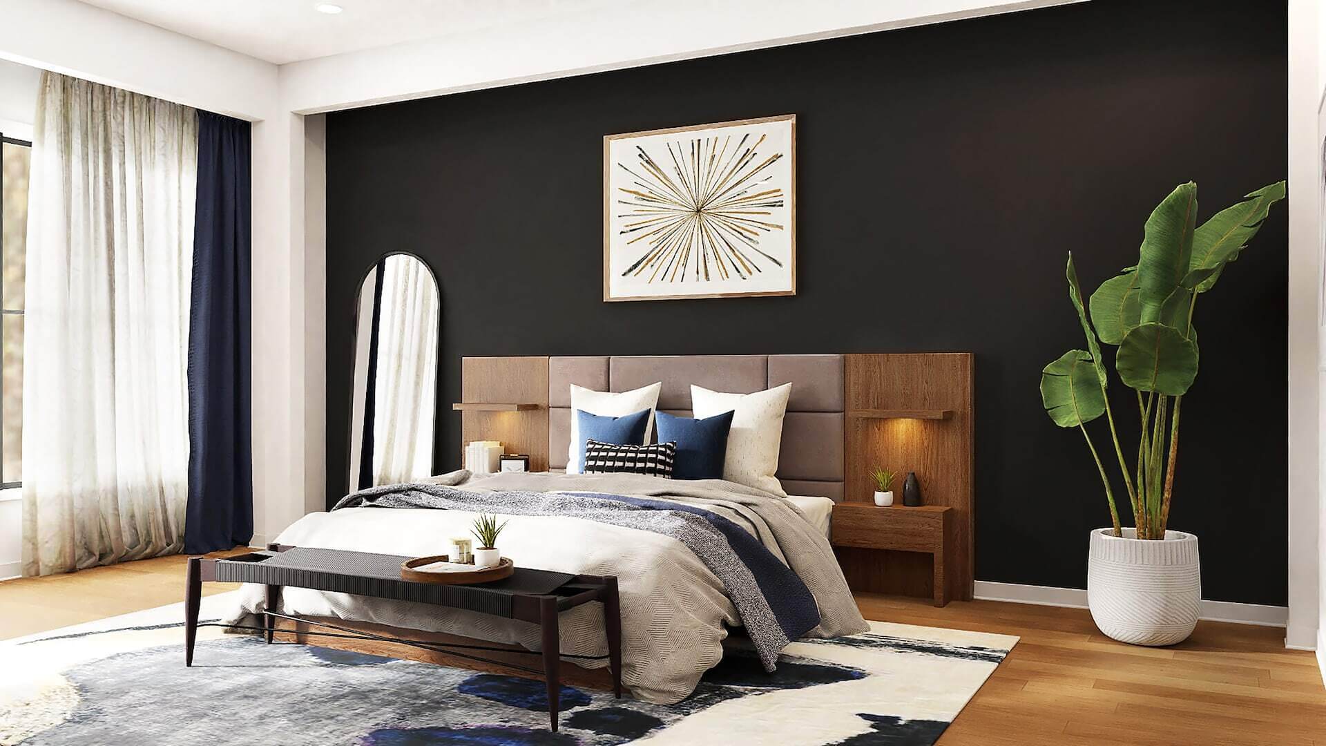 Black Color Room Design