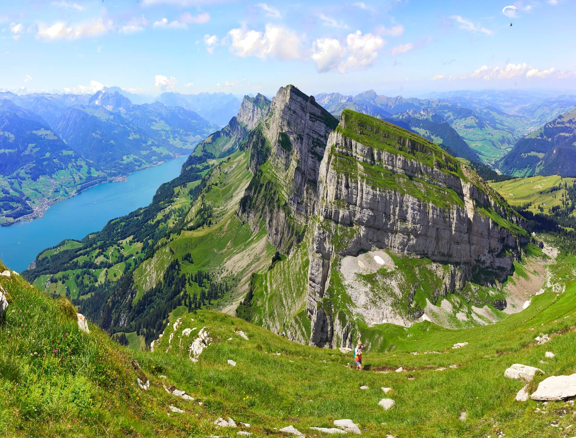 Hiking Trial Swiss alps