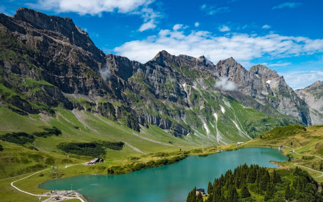 Swiss alps hiking